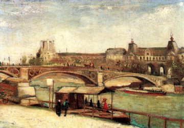 El Puente del Carrusel y el Louvre Vincent van Gogh Pinturas al óleo